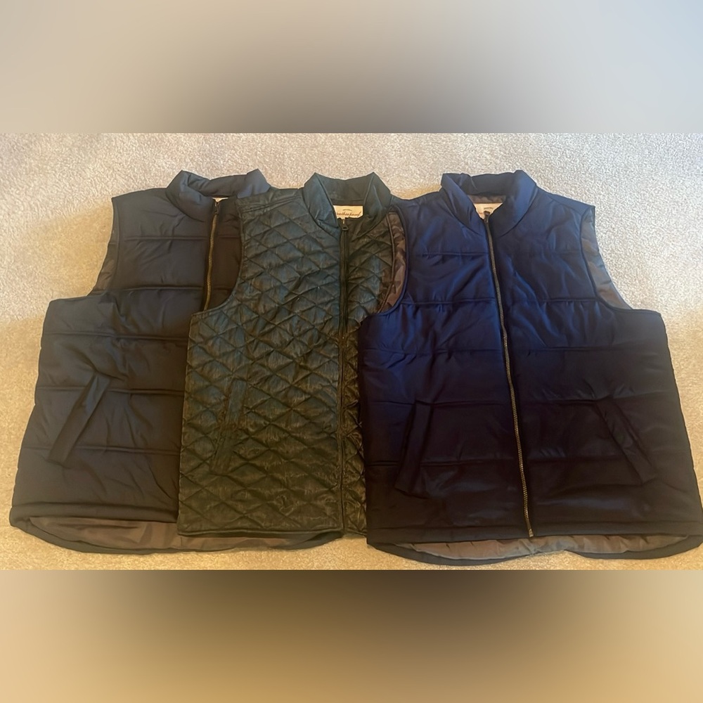 COPY - Men’s Weatherproof puffer/quilted vests. Size XL